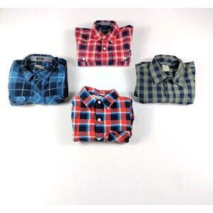 Abercrombie Kids True Craft Gapkids O'Neil Flannels Dress Shirt‎ Boys L/XL Lot 4